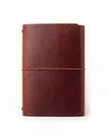 Dark Brown Freedom Leather Trifold Cover