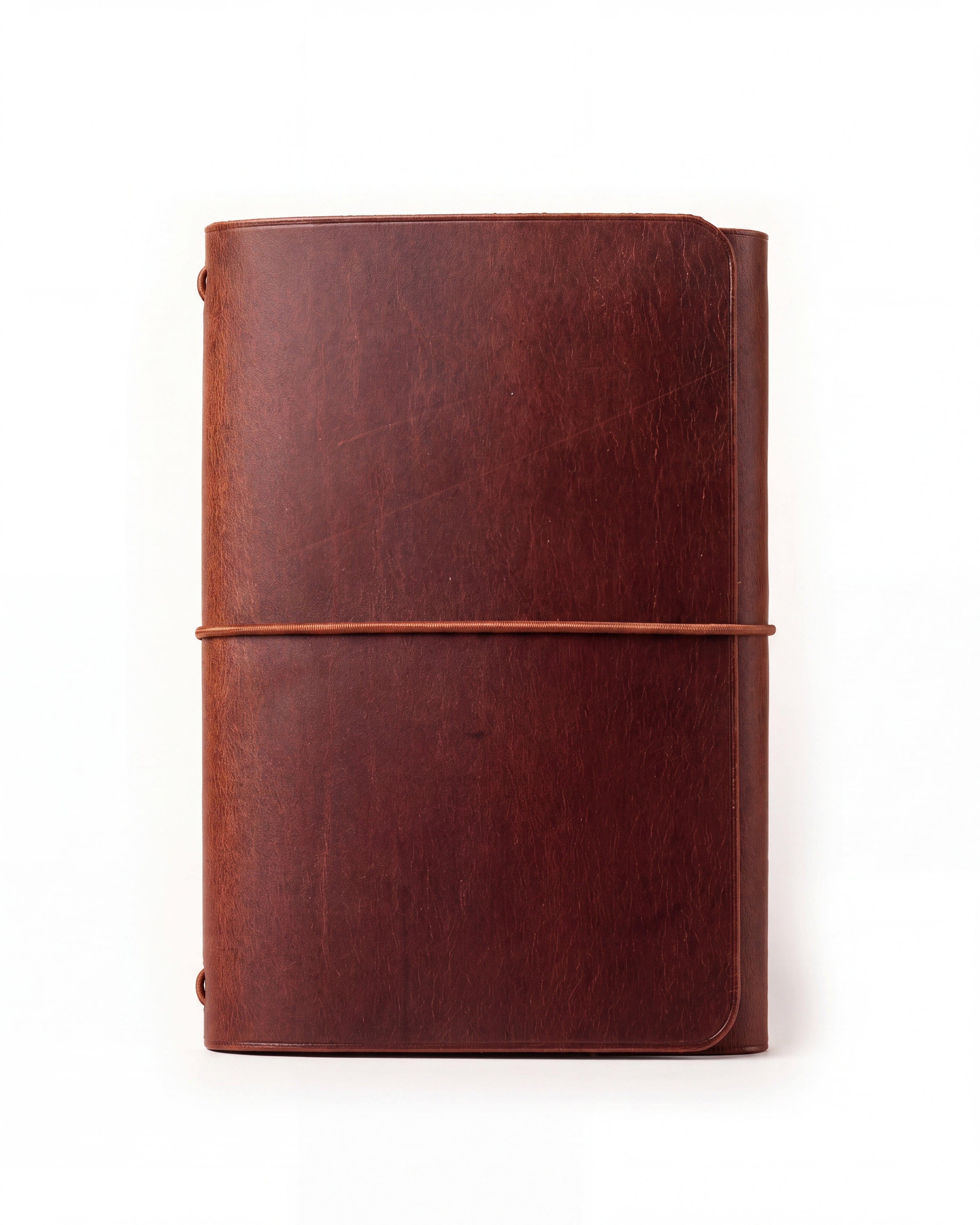 Dark Brown Freedom Leather Trifold Cover