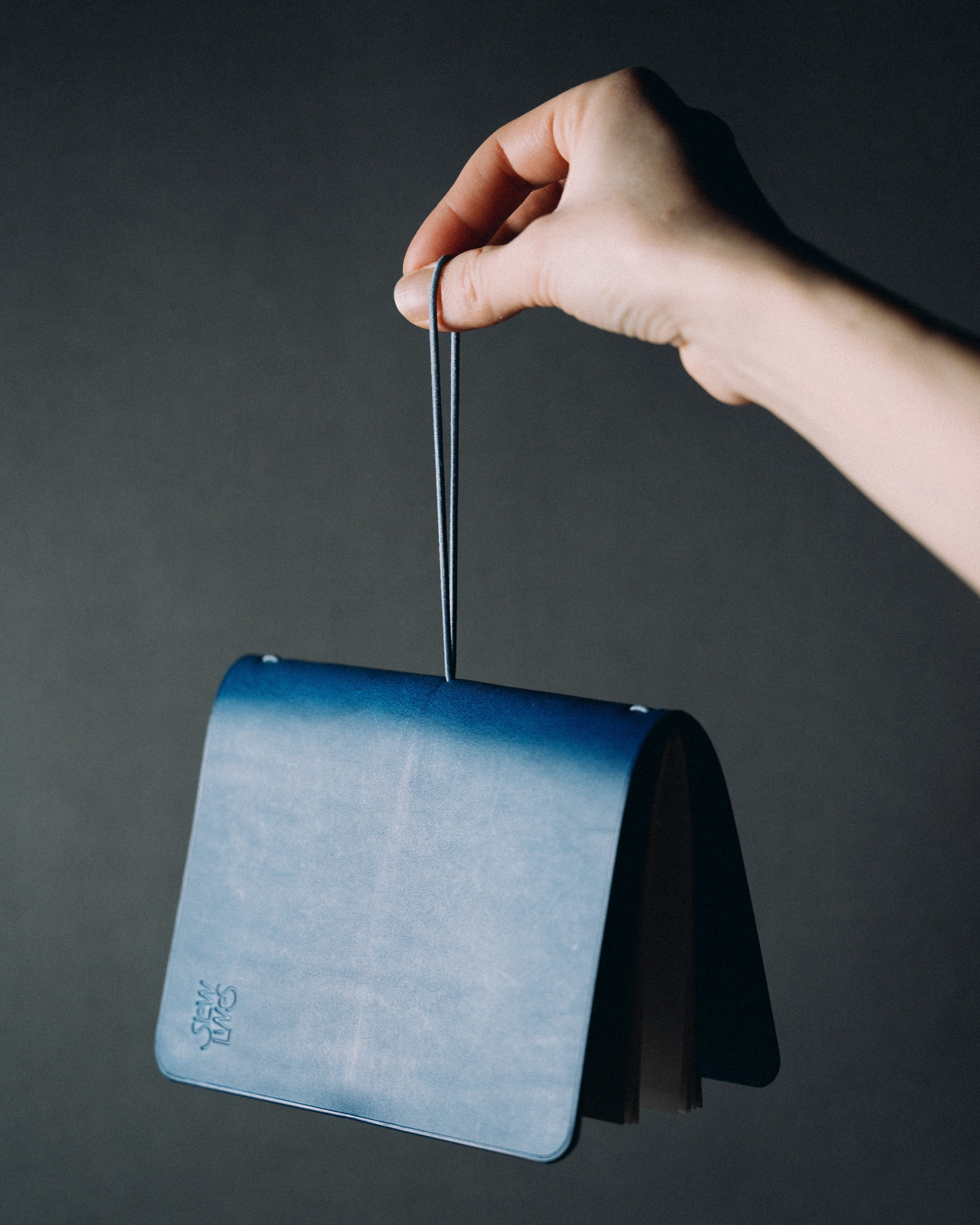 Navy Blue Buttero A6 cover, ready to ship