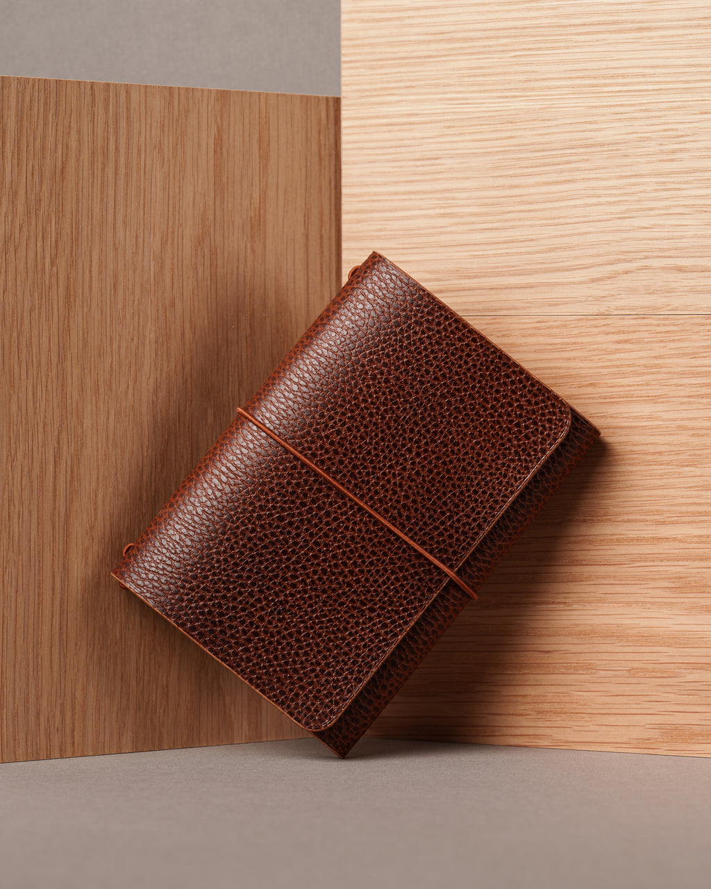 Brown Dollaro Leather Trifold Cover