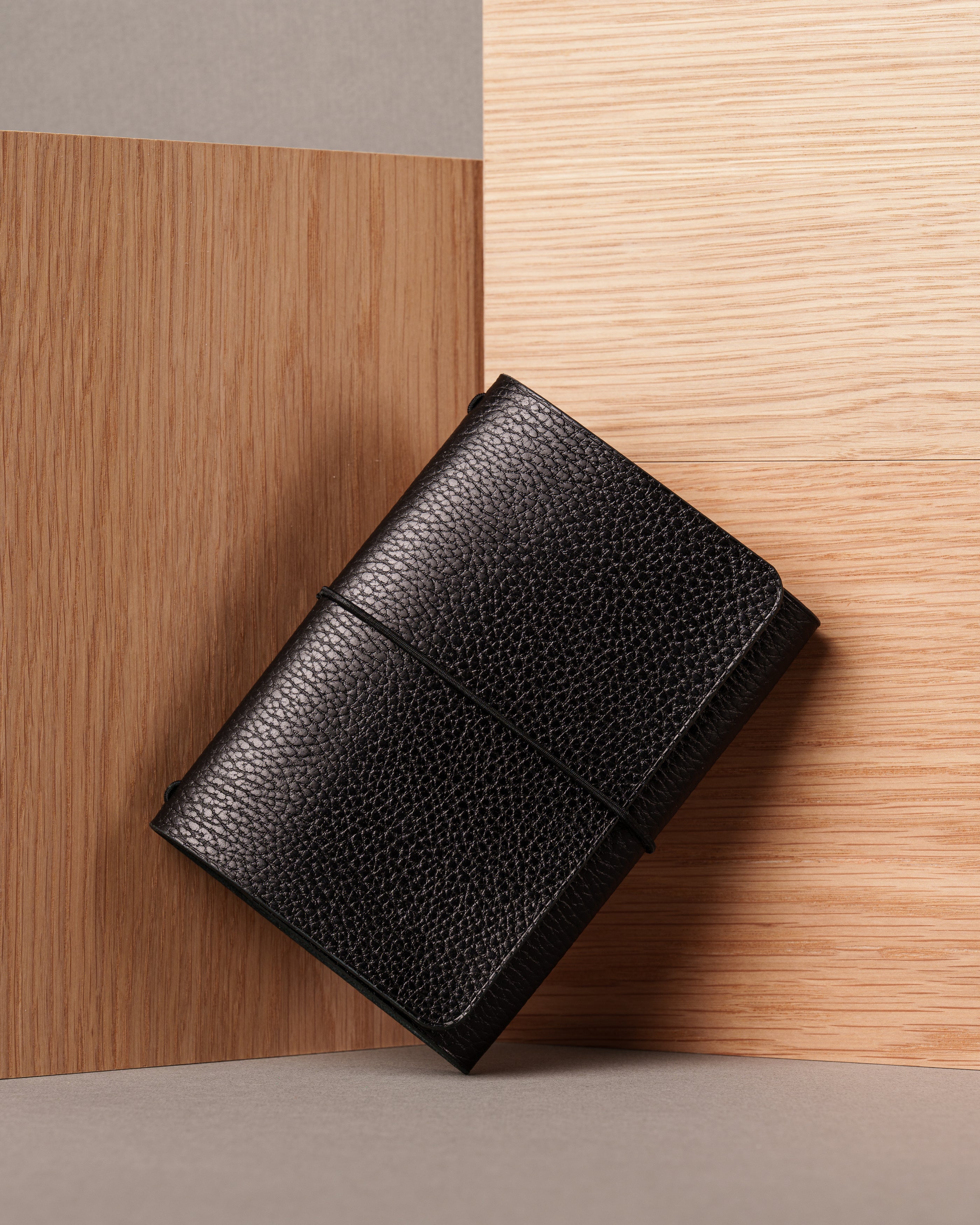 Black Dollaro Leather Trifold Cover