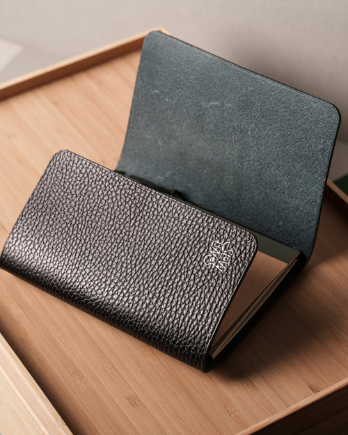 Black Dollaro Leather Trifold Cover