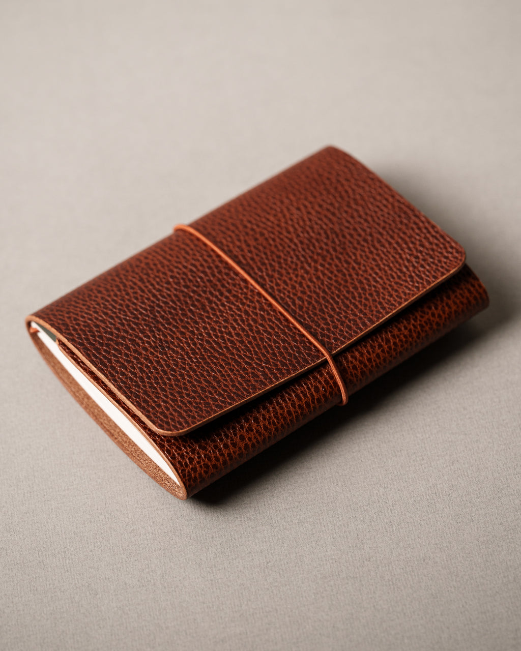 Brown Dollaro Leather Trifold Cover