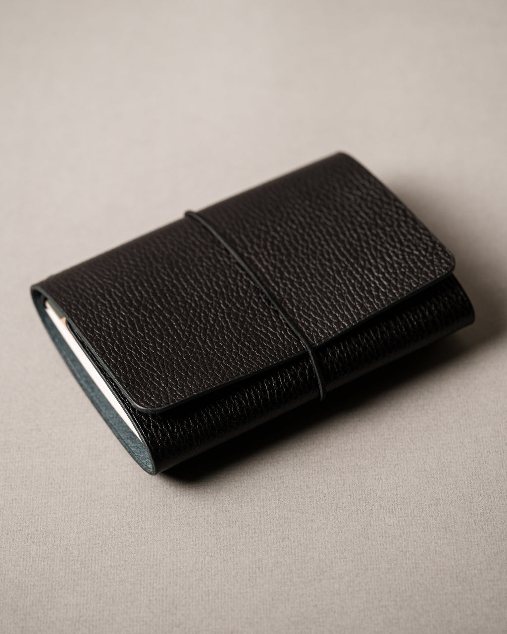 Black Dollaro Leather Trifold Cover