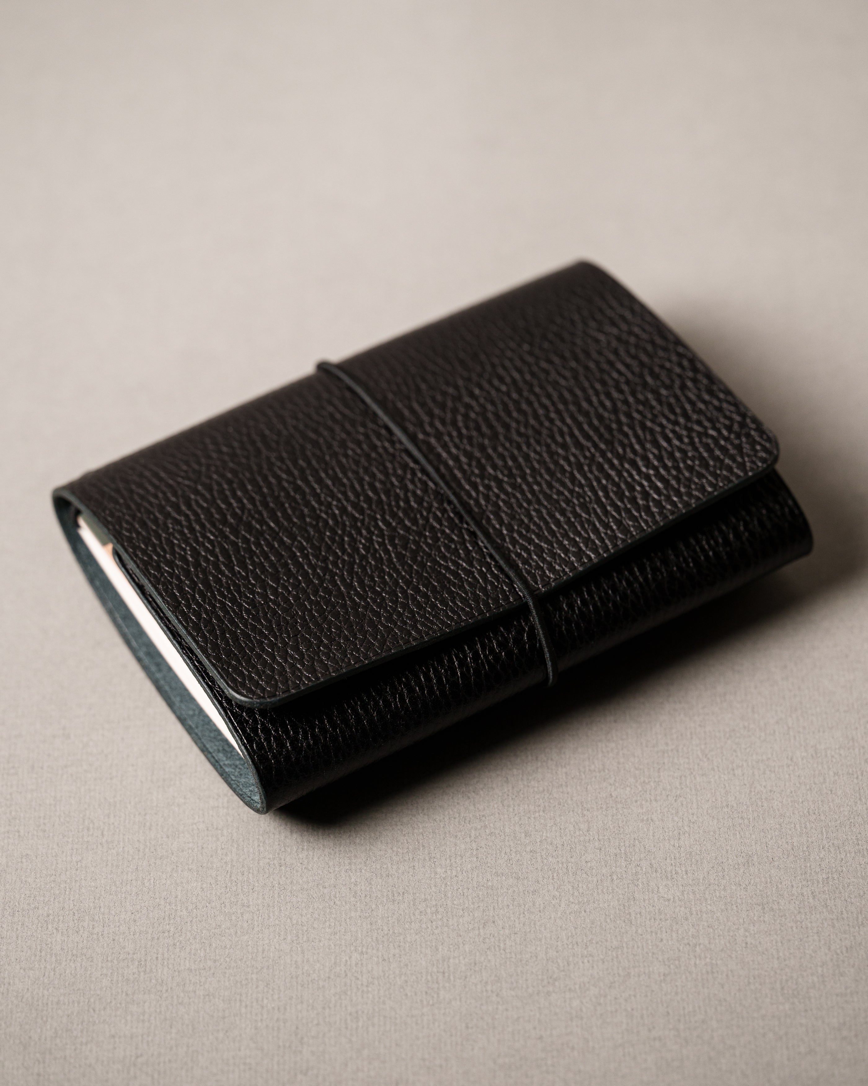 Black Dollaro Leather Trifold Cover