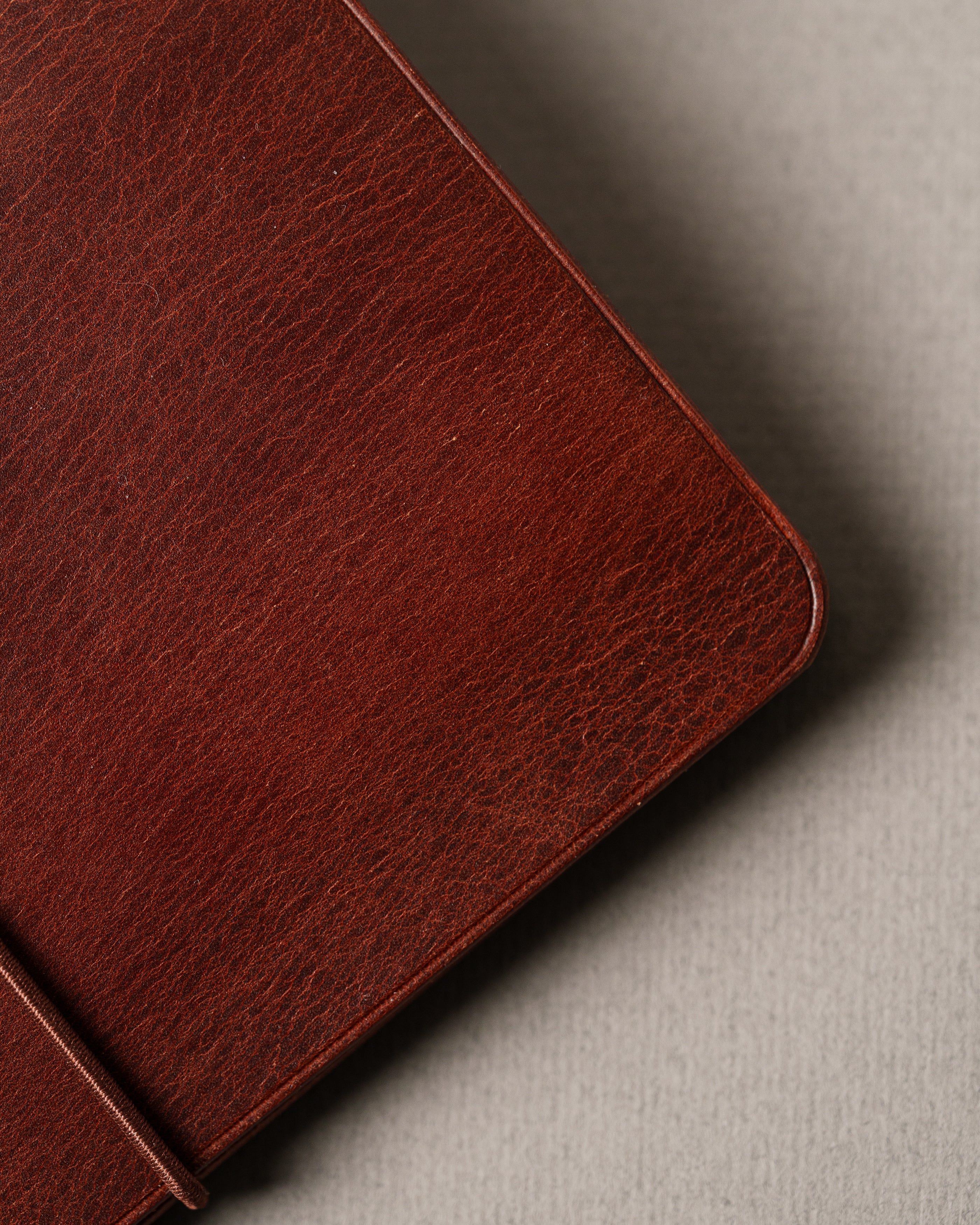 Dark Brown Freedom Leather Trifold Cover