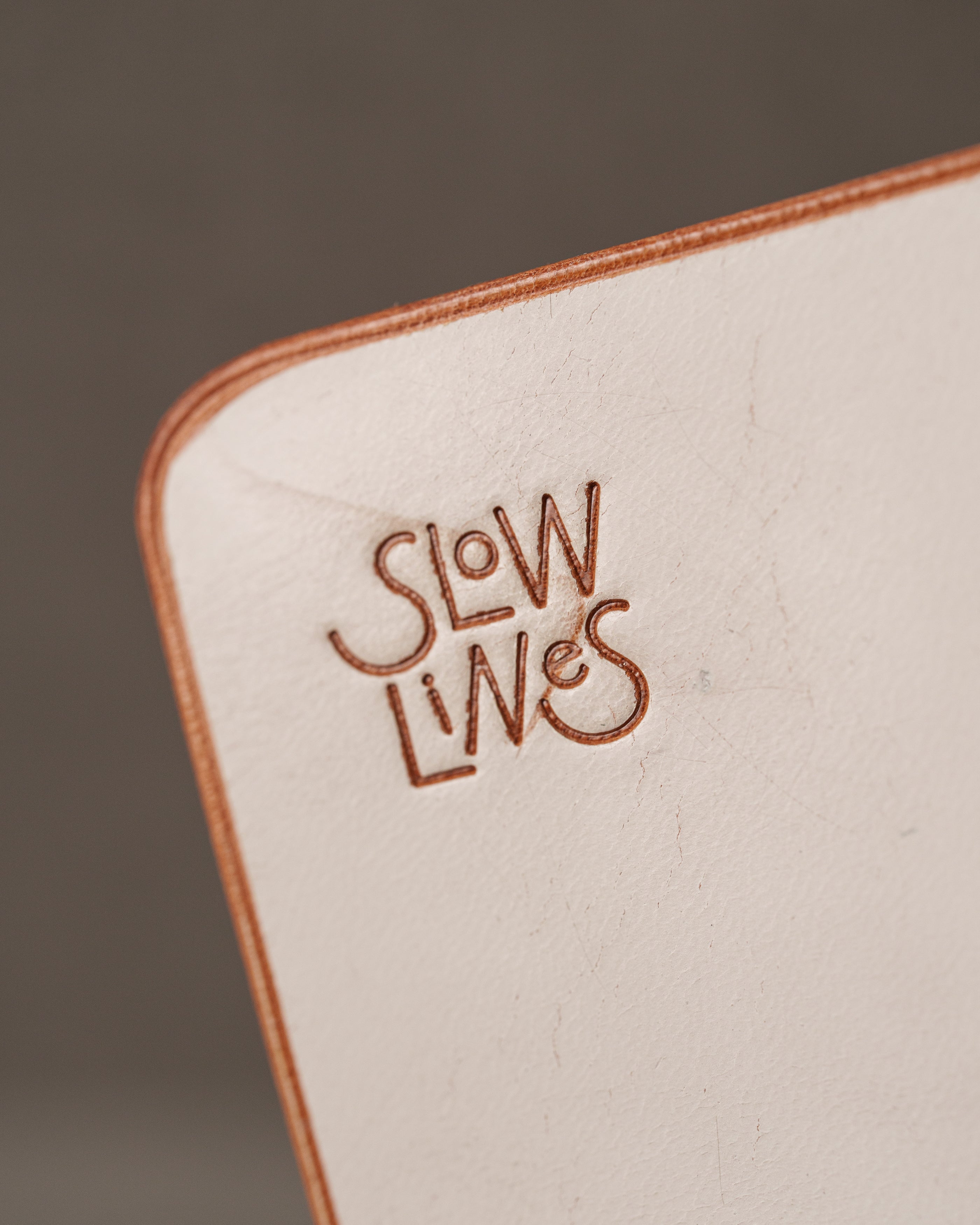 Natural Ghost Wax A6 trifold cover, ready to ship