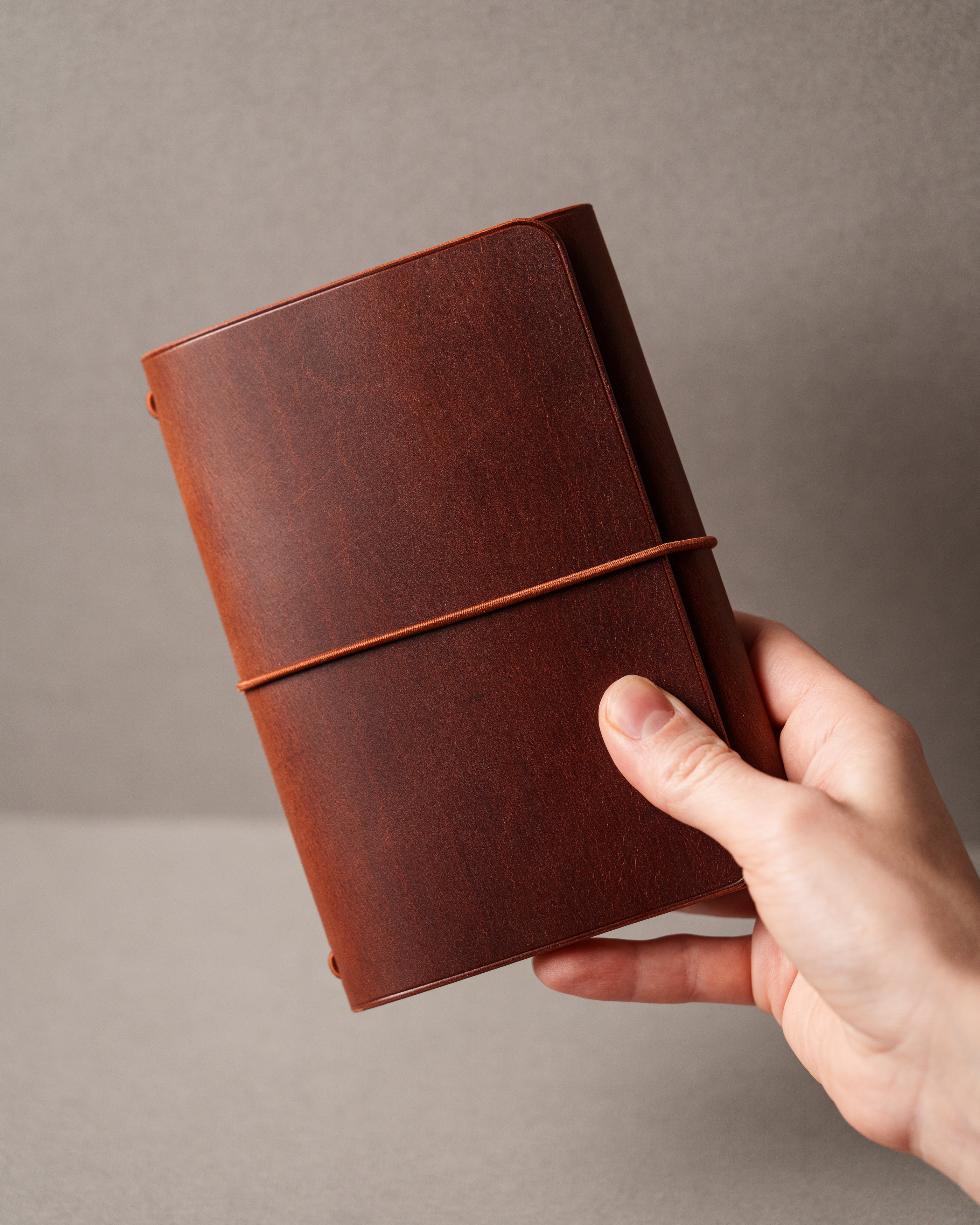 Dark Brown Freedom Leather Trifold Cover