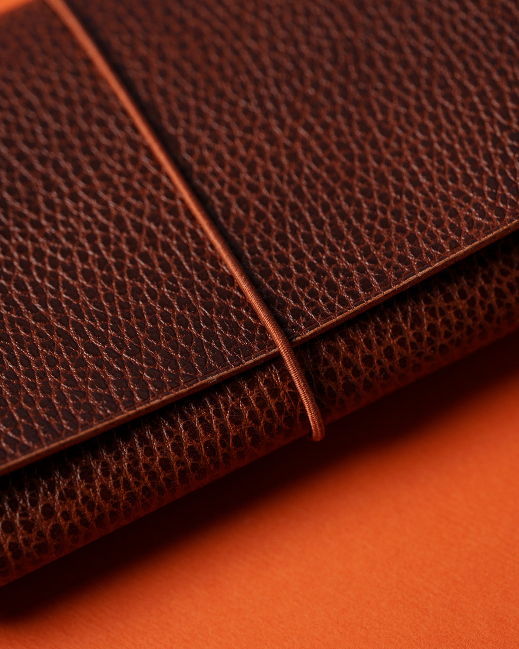 Brown Dollaro Leather Trifold Cover
