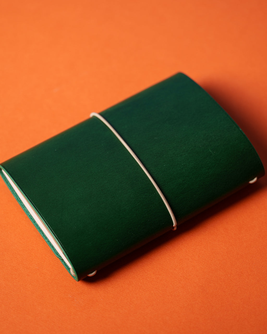 Green Buttero Leather Trifold Cover