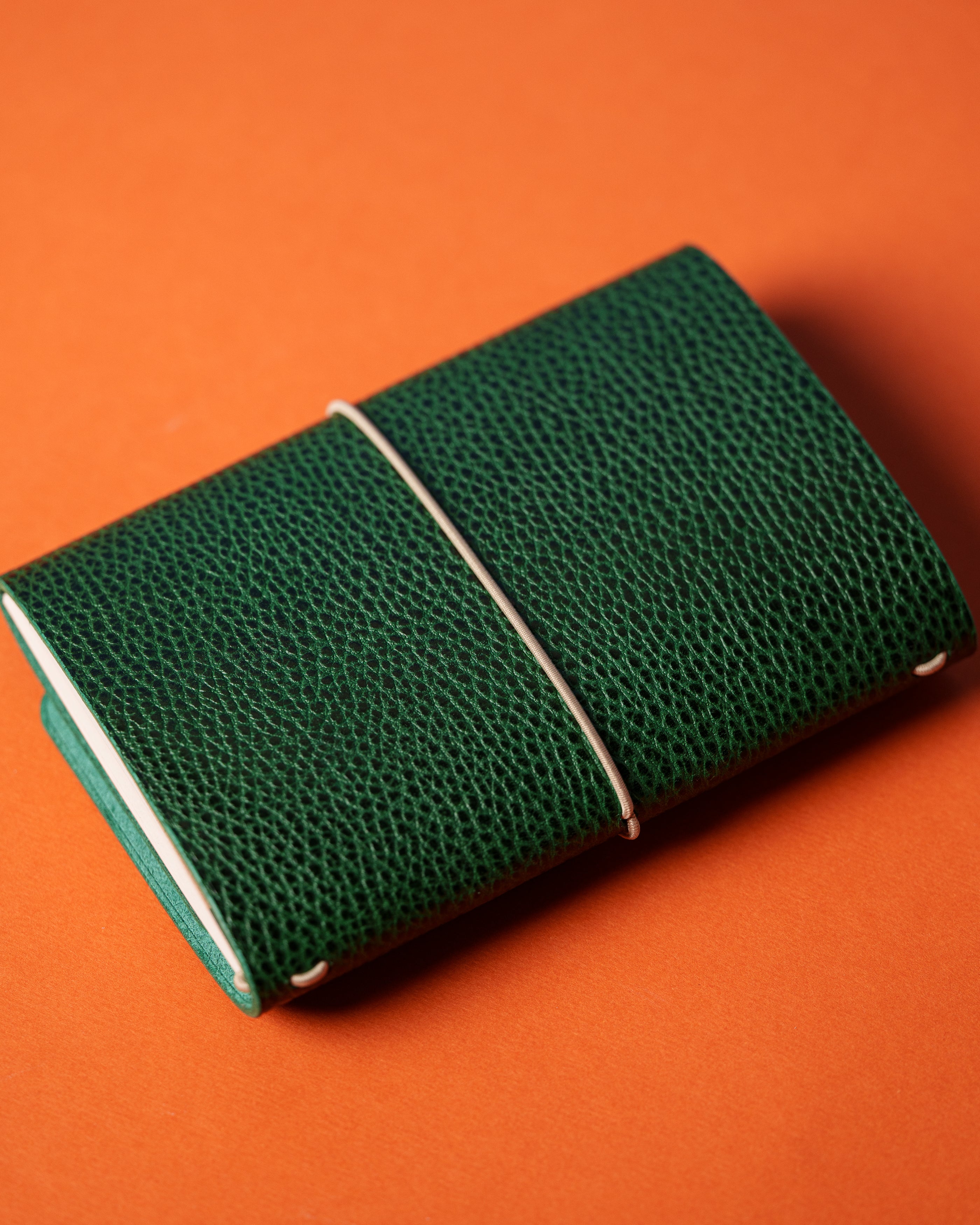 Green Dollaro Leather Trifold Cover