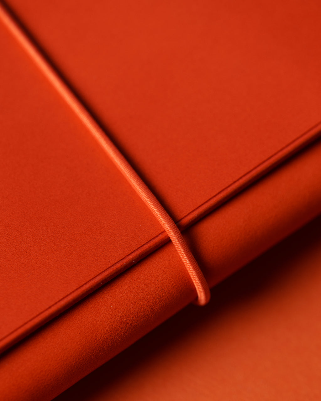 Orange Buttero Leather Trifold Cover