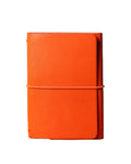 Orange Buttero Leather Trifold Cover