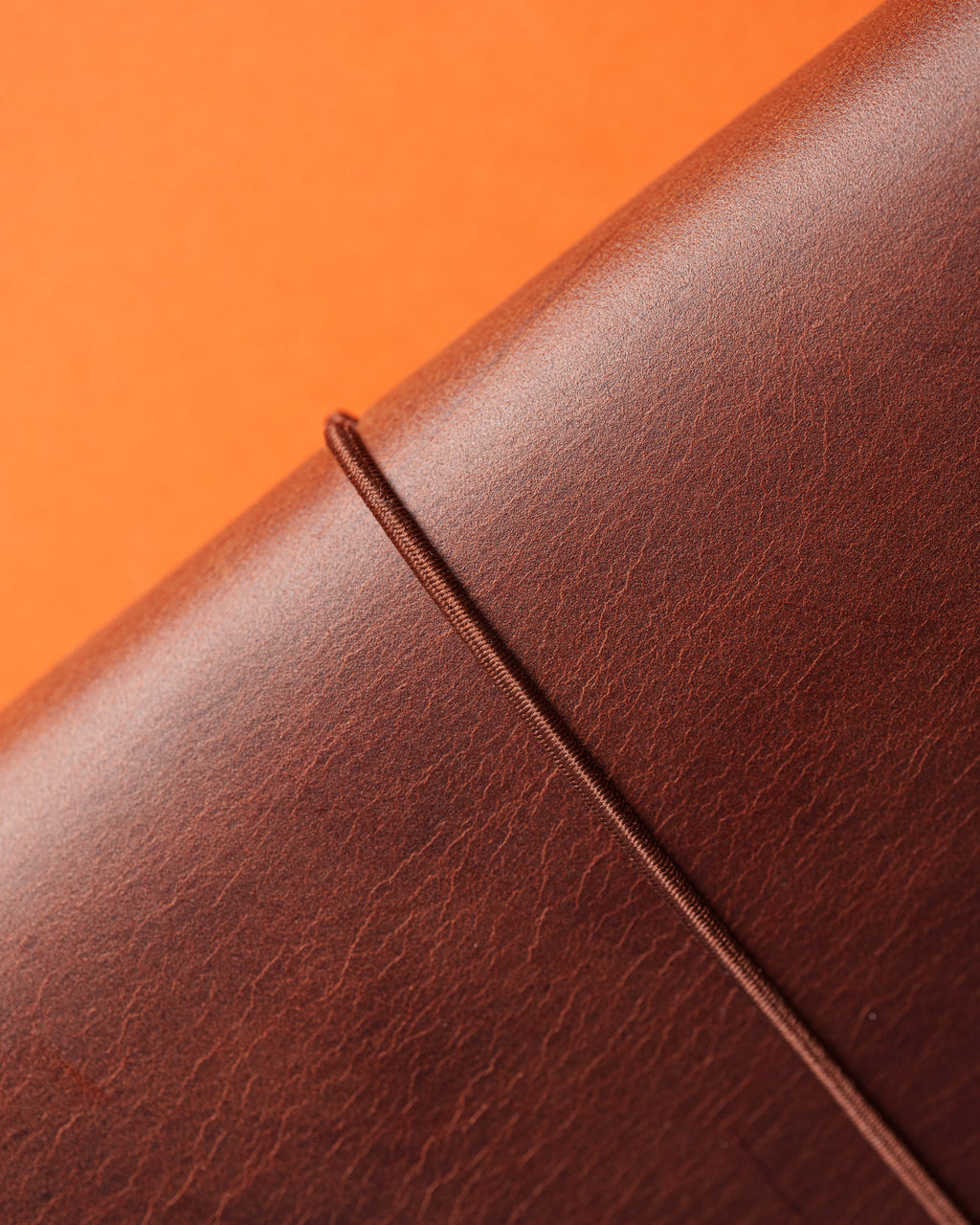 Dark Brown Freedom Leather Trifold Cover
