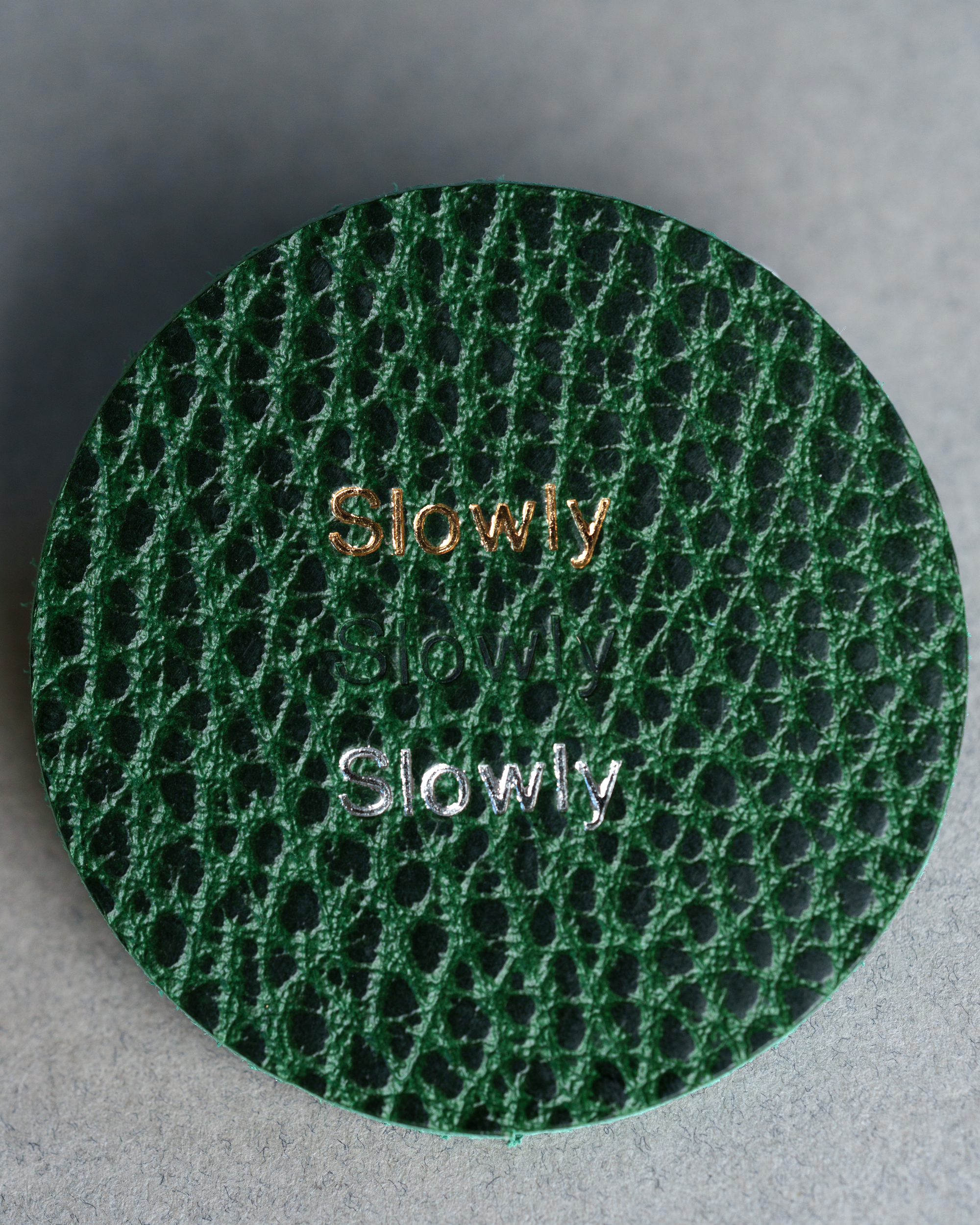 Green Dollaro Leather Cover