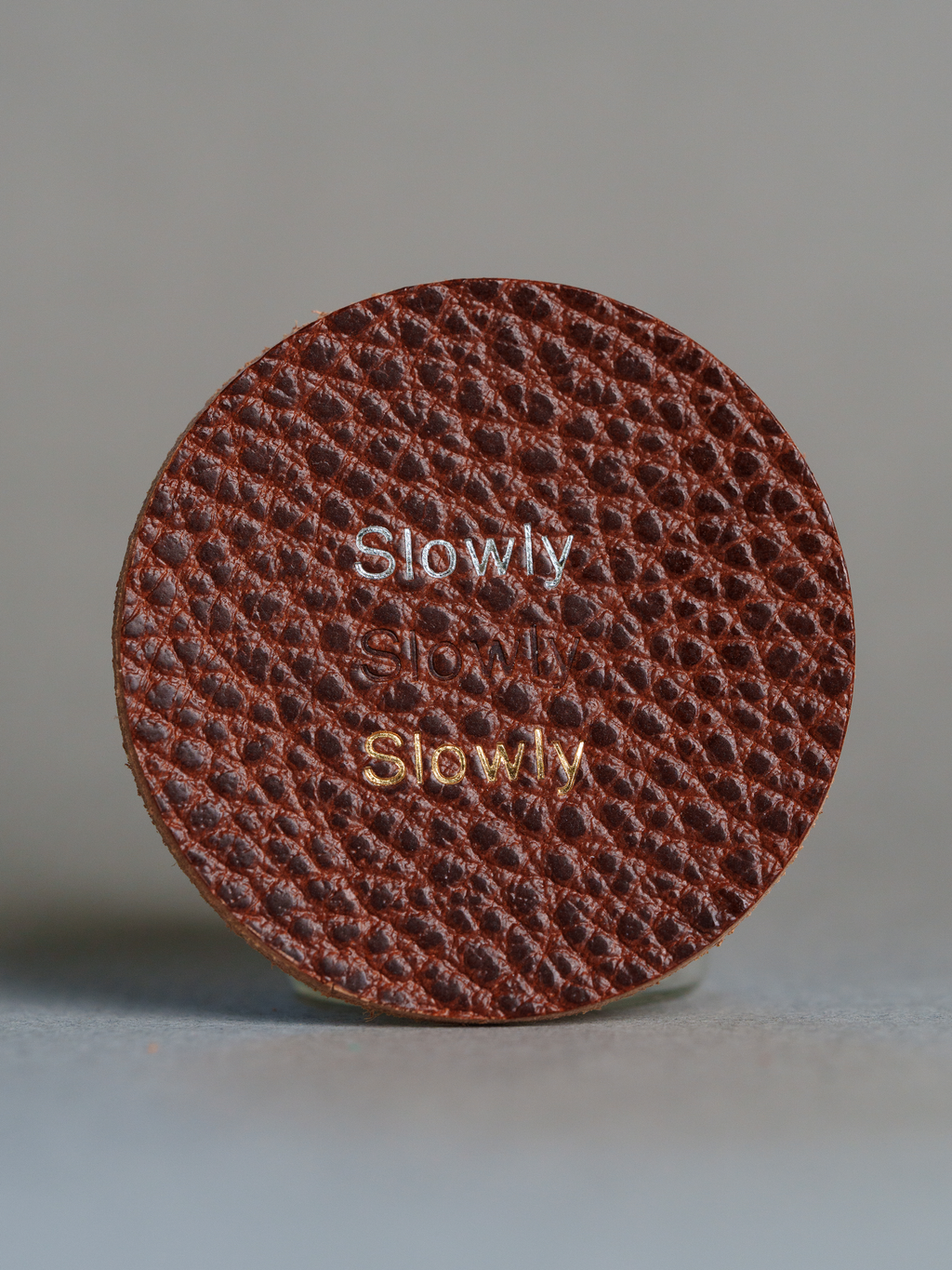 Brown Dollaro Leather Trifold Cover