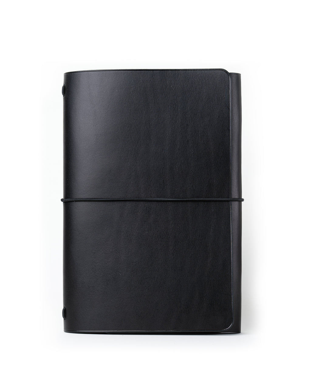 Black Buttero Leather Trifold Cover