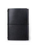 Black Buttero Leather Trifold Cover
