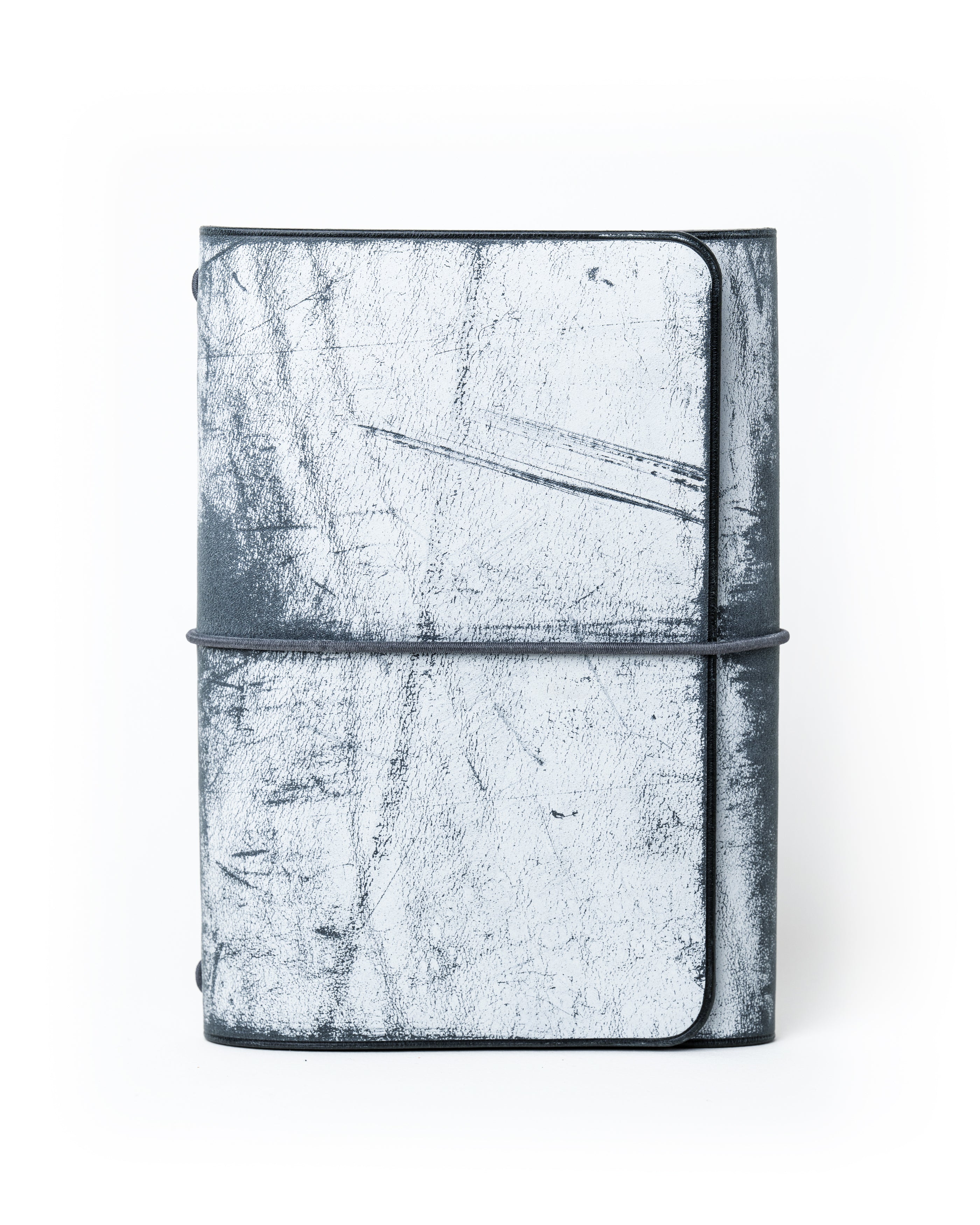 Black Ghost Wax Leather Trifold Cover