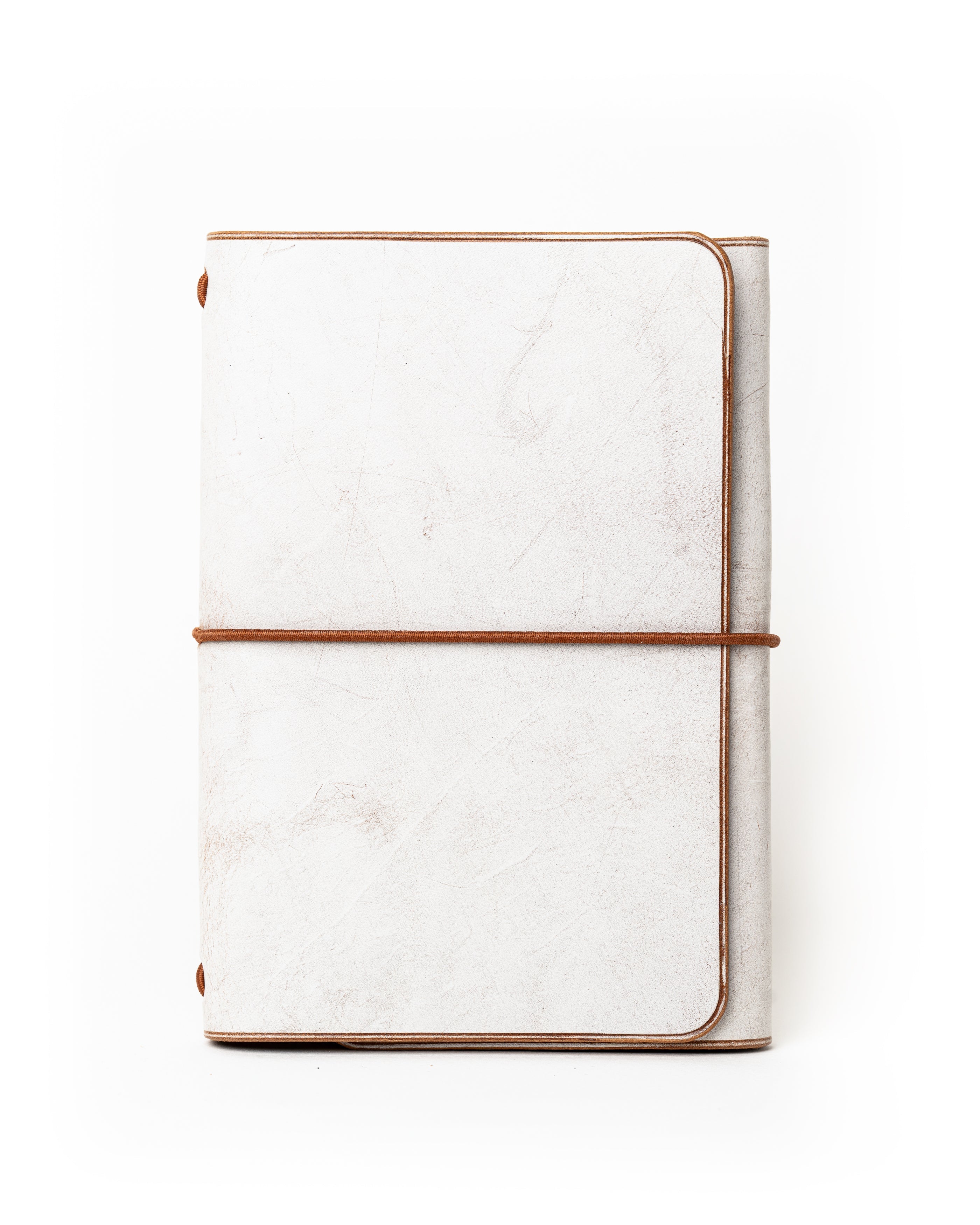 Light Brown Ghost Wax A6 trifold cover, ready to ship