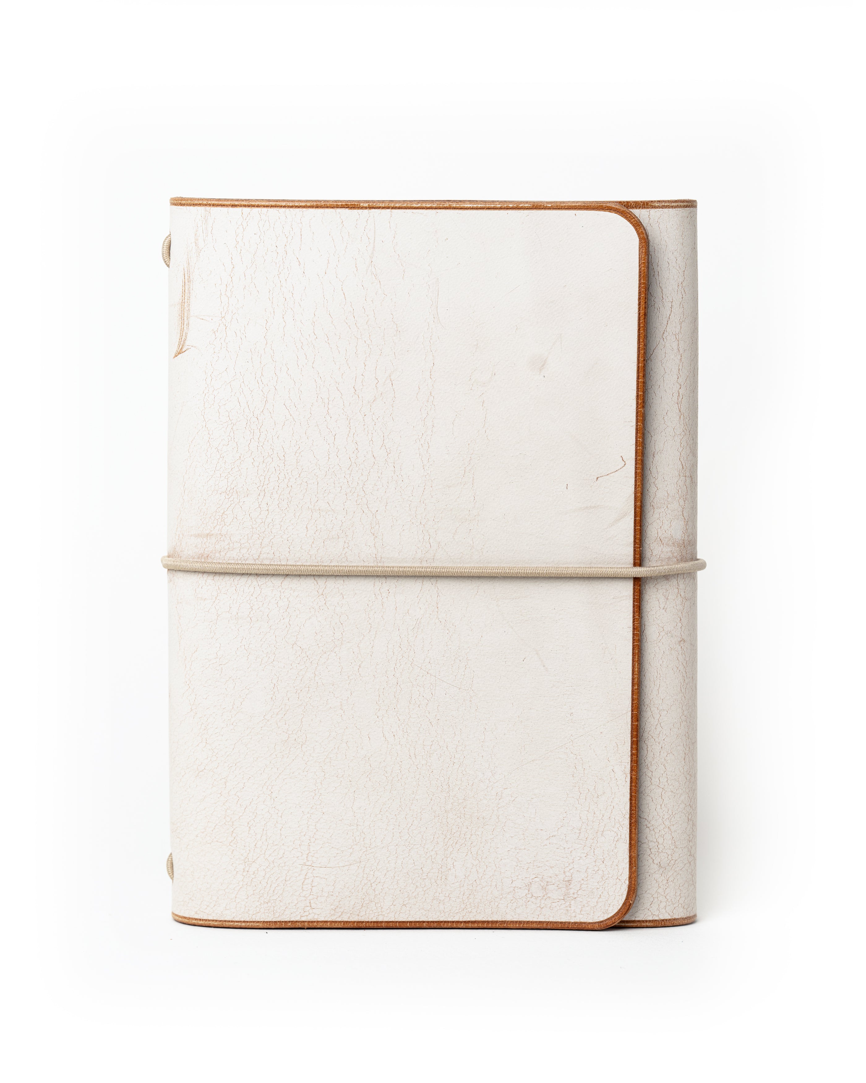 Natural Ghost Wax Leather Trifold Cover